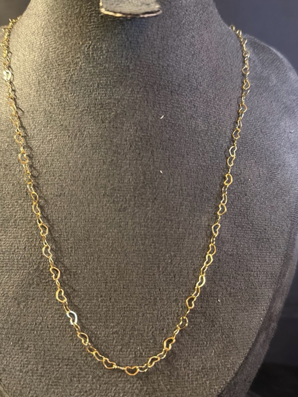 Elegant Gold Heart Link Necklace - Women Jewelry